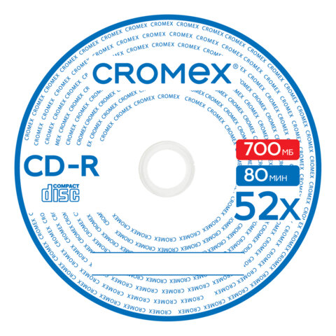  CD-R    50 ., 700 Mb, 52x, CROMEX, 513797